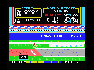 Track & Field 1 screenshot 6 for MSX